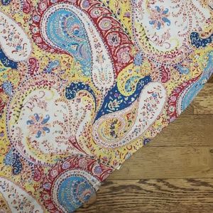Vintage boho paisley oval tablecloth